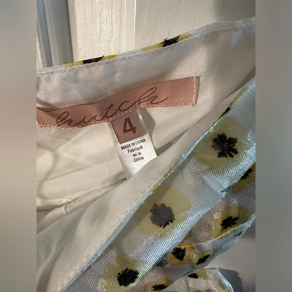 ANTHROPOLOGIE | Hutch | Yellow Motif Ditsy Floral Seaside Romper 4 Halter Shorts - Picture 10 of 16